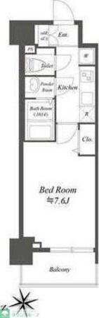 プレサンスブルーム浅草Northの物件間取画像